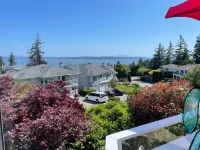 Full advantage of 180 degree PANORAMIC view of OCEAN & MOUNT BAKER