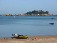 Ideal location for beach and pink granite coast. Sea view from the balcony