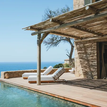 Luxury Villa Saleccia Beach Access Through the Maquis