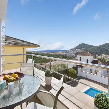 Villa in Blanes with Pool and Beach Views