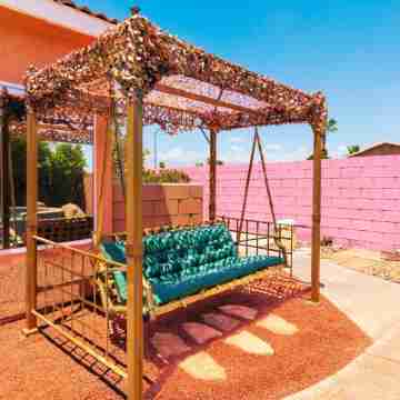 Desert Oasis: 4BR Boho Oasis w/ Pool, Spa, Game Room & Sleeps 12 Comfortably Hotel Exterior