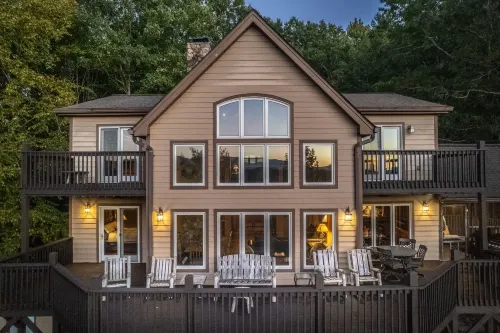 Luxury Lakeview Cabin with Hot Tub and Game Room! - 4-Star