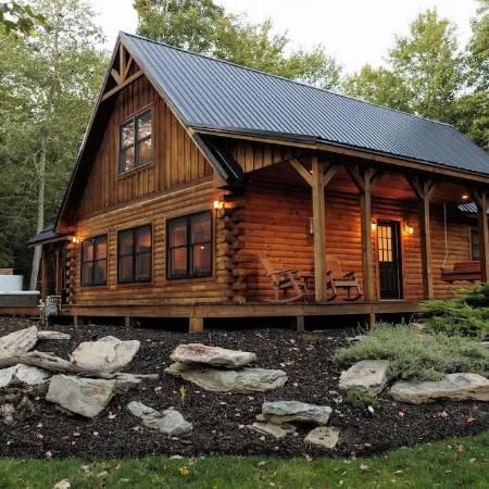 Escape to Wisp Mountain.New Log Home. Near Deep Creek Lake ,Wisp Resort ,Hot Tub