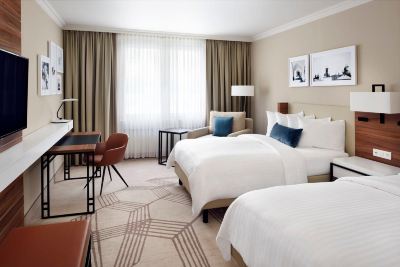 デラックスルーム(クイーンベッド2台) プラハ マリオット ホテルの写真