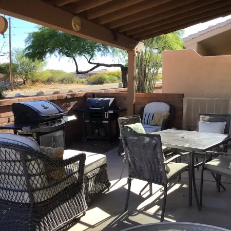 House refurbished in HOA with its own great recreational area and heated pool.