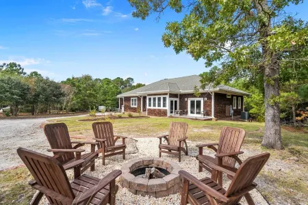 Grand Home on 10 Acres in Surf City w/ Private Pond!