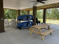 New riverfront home across from Rock Bluff Springs on the Suwannee river