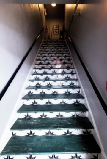 Boutique hotel in historic downtown Seneca. Room #5, two King beds.