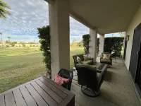 🌈 FIESTA SIESTA! Gated🏡 End unit🍹 Mountain🌄 Golf🏌️‍♂️BBQ🍔 Fire Pit🔥Pool👙 Hotels in Cathedral City