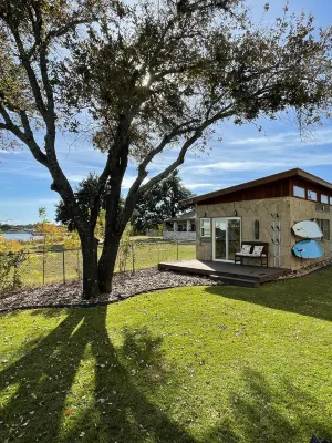 Private Waterfront Home with Pickleball Court