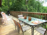 ALPINE LOG CABIN/COZY, COMFORTABLE, MODERN/BLUE RIDGE MOUNTAINS NEAR BOONE N.C.