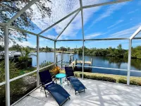 A Waterfront Oasis! Private Pool, Fishing, Gulf Access in Sunny N Fort Myers!