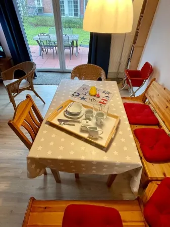 Vacation home Backbord quietly located large terrace only 300m to the green beach