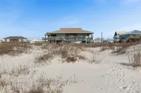Beachfront 4 Bedroom Home On Dauphin Island For 12