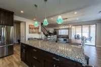 NEW! Sleeps 28! 6 Bed,7 Bath Home with Waterslide Park,Large Private Hot Tub!