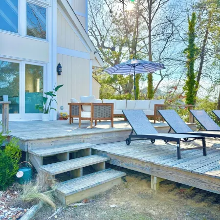 Family Friendly Waterfront Home - Private Dock, Kayaks, Fire Pit, Grill, Deck