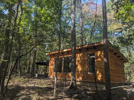 Modern Cloudland Cabin, 1.5 miles of private trails through 10 acres of woodland