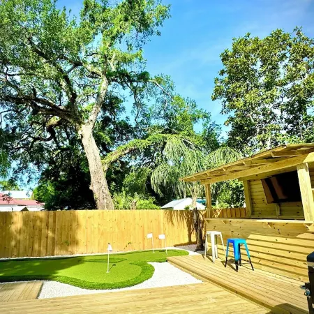 Completely renovated luxury home. Putt putt golf, bocce, etc.  Walk to downtown!