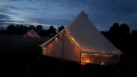 Chestnut 6m XL Bell Tent Log Burner nr Whitby Hotels in Staithes