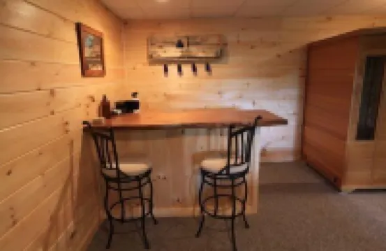 AS SEEN ON HGTV LOG CABIN LIVING USD150.00 GAME ROOM