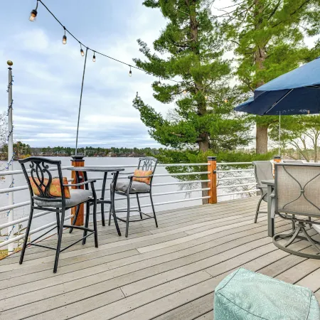 Dock, Deck & View: Lakefront Chippewa Falls Studio