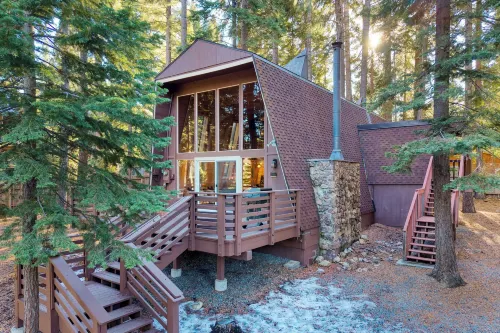 Lundy Bearden Serene Tahoe Retreat With Deck, Fireplace, and Forest Views