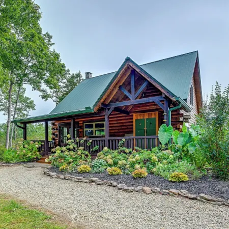 Mtn Views, Yard, and Fire Pit Multi-Level Cabin