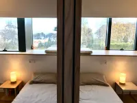 Contemporary architecture near the beach.