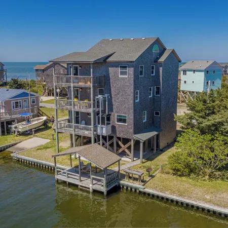 Spacious, newly remodeled, canal front home located in Avon, NC.