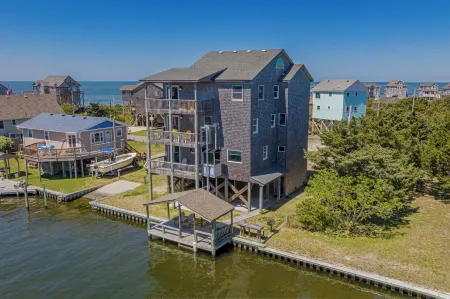 Spacious, newly remodeled, canal front home located in Avon, NC.