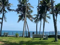 Cliff beach chalet with private beach access near Varkala.