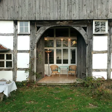 Historic Half-Timbered House, Sauna, Natural Garden, Fitness, Movie Theater, View
