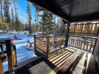 Cozy Fireside Cottage - White Goat