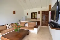 Las Terrenas : Front Beach and Garden Villa with Private Staff