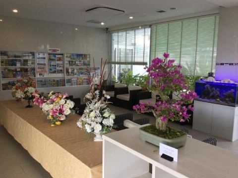 호텔 그랜드 뷰 가든 오키나와의 야외 수영장