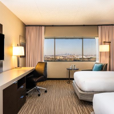 2 Double Beds Nyc Skyline Views Top Floor DoubleTree by Hilton Hotel Newark Airport Promo Code