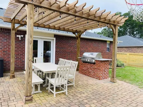 Elegant single level with 4 BR 3 BA, private oasis featuring a heated salt pool