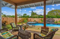 Luxury Princeville Retreat, Private Pool & Spa, 4 Bedrooms & 4 Baths, Sleeps 10