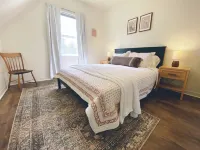 Cozy restored farmhouse on the river! Hot tub, wildlife, trails!