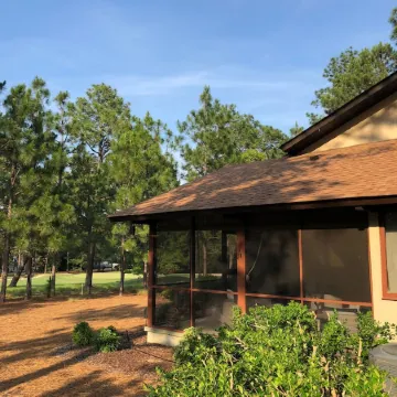 Contemporary Scandinavian styled home on the 7th hole of Pinehurst #1