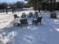 Waterfront, Snowmobile trials nearby, close to town