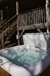 Relaxing retreat on Otter Falls with views of Grandfather Mountain.