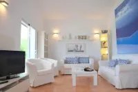 El Charrito. House  with garden and pool overlooking the sea