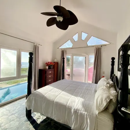 Villa Flamingo; Sleeps 8; Waterfall, Oceanfront Pool, Hot Tub