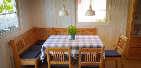 Swedish house by the lake in the Müritz National Park