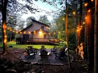 Cozy Cabin with Pond, Game Rm, Pool & Fire Pit