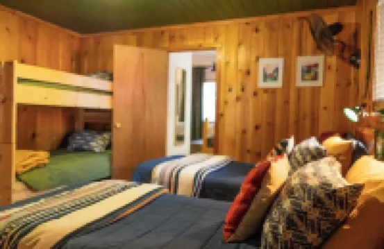 The Bunkhouse 1960's Camp Vibe + Timeless Wet Bar