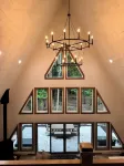 Scenic 3-bedroom Aframe with WiFi and AC on Three Lakes Chain