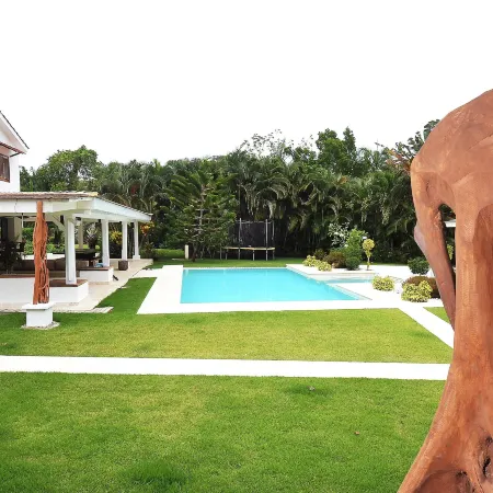 Las Terrenas Front Beach and Garden Villa with Private Staff