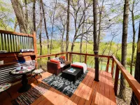 Three Cabins On The River in Downtown Sparta #hike #kayak #tinyhousecollection